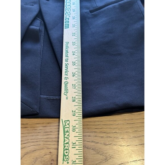 Spanx Perfect Collarless Blazer Black Ponte Knit Jacket Oversized Women’s Size M - Picture 3 of 16